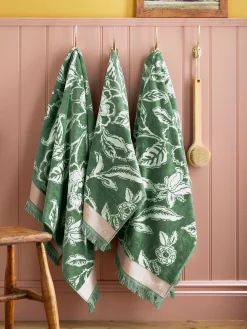 Juliette Green 100% Cotton Towel