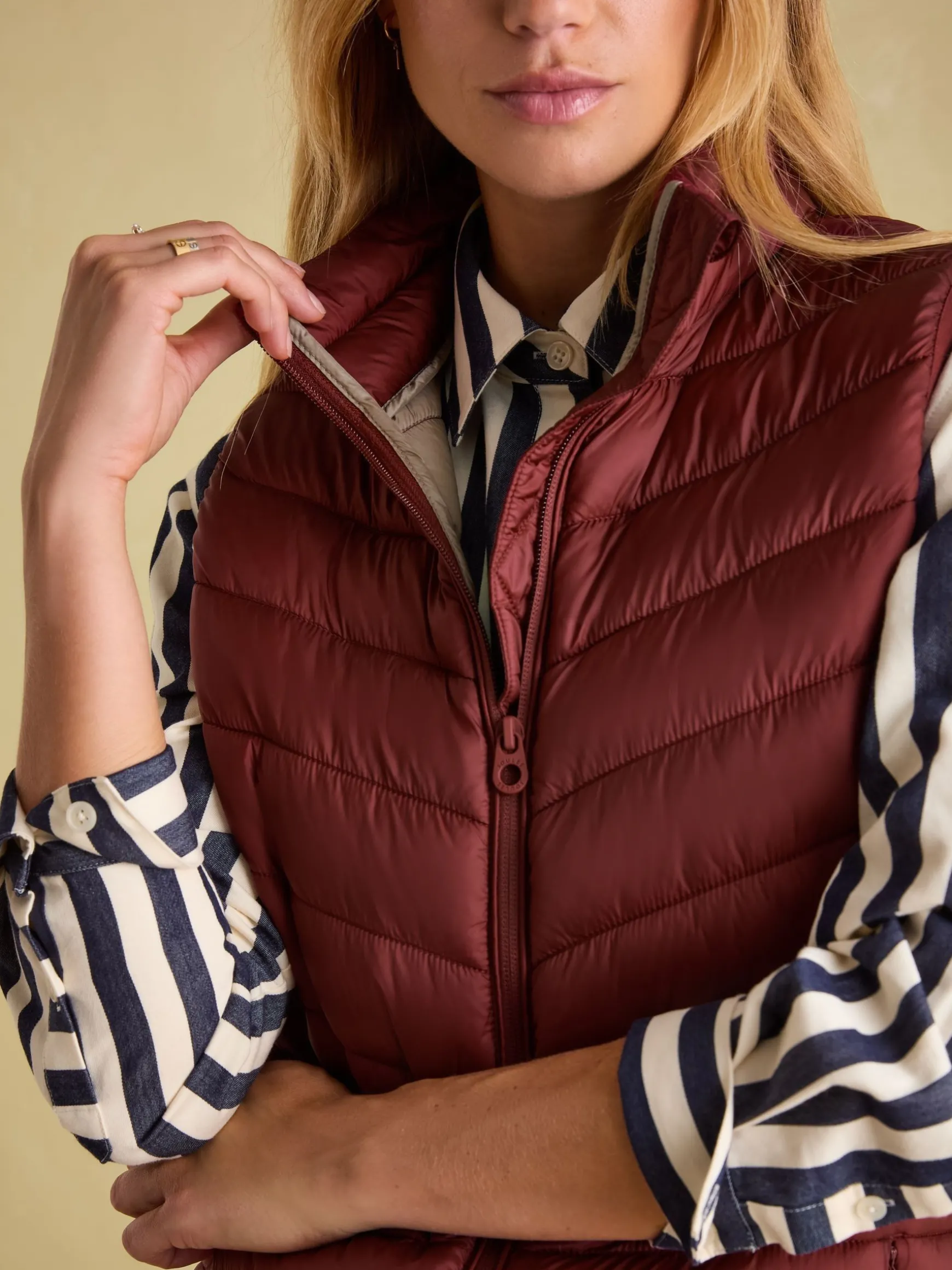 Kenley Burgundy Showerproof Padded Gilet