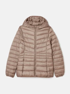 Kenley Neutral Showerproof Padded Coat with Hood