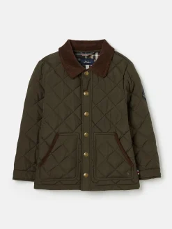 Kids' Ambrose Green Diamond Quilted Jacket