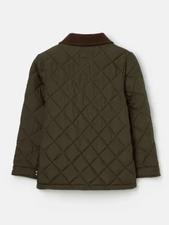 Kids' Ambrose Green Diamond Quilted Jacket