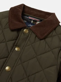 Kids' Ambrose Green Diamond Quilted Jacket
