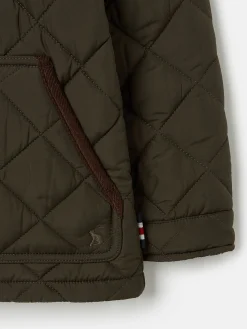 Kids' Ambrose Green Diamond Quilted Jacket