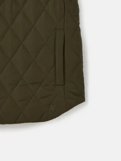 Kids' Atwell Khaki Green Showerproof Reversible Gilet