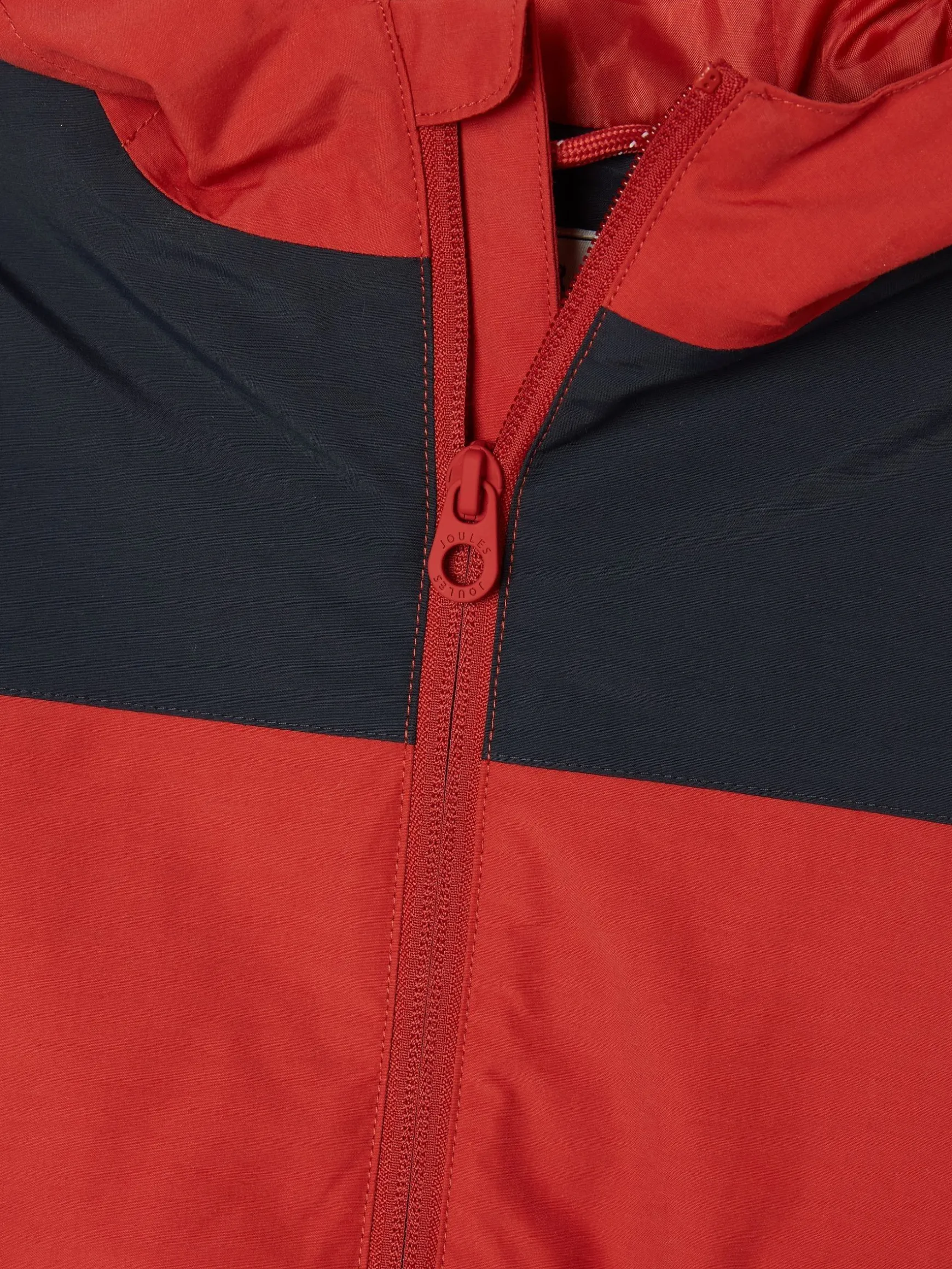 Kids' Ayston Orange Colourblock Waterproof Fleece Lined Raincoat