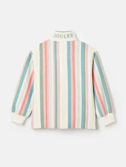 Kids' Burnham Multi Stripe Funnel Neck Sweatshirt