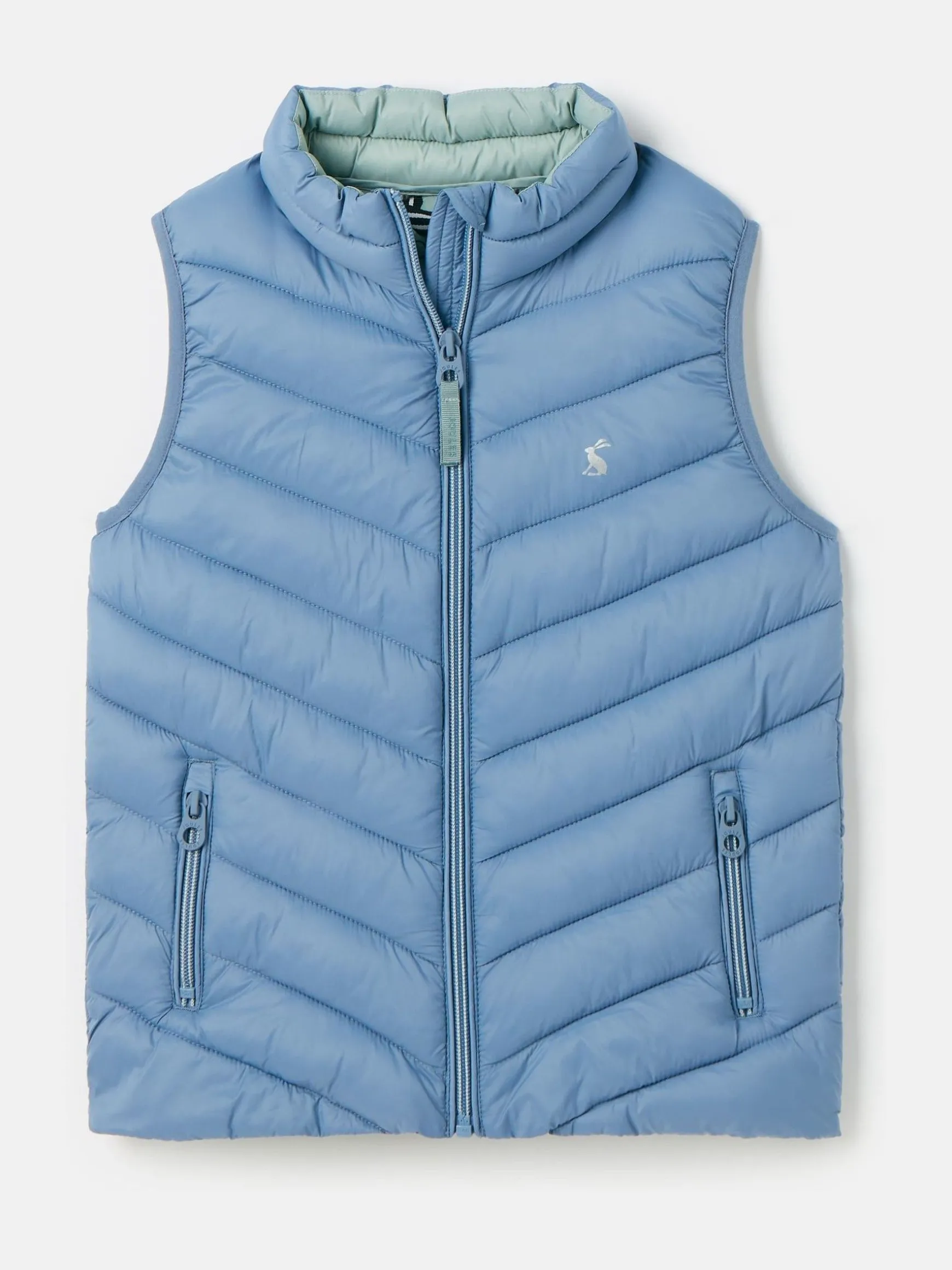 Kids' Crofton Blue Showerproof Quilted Gilet