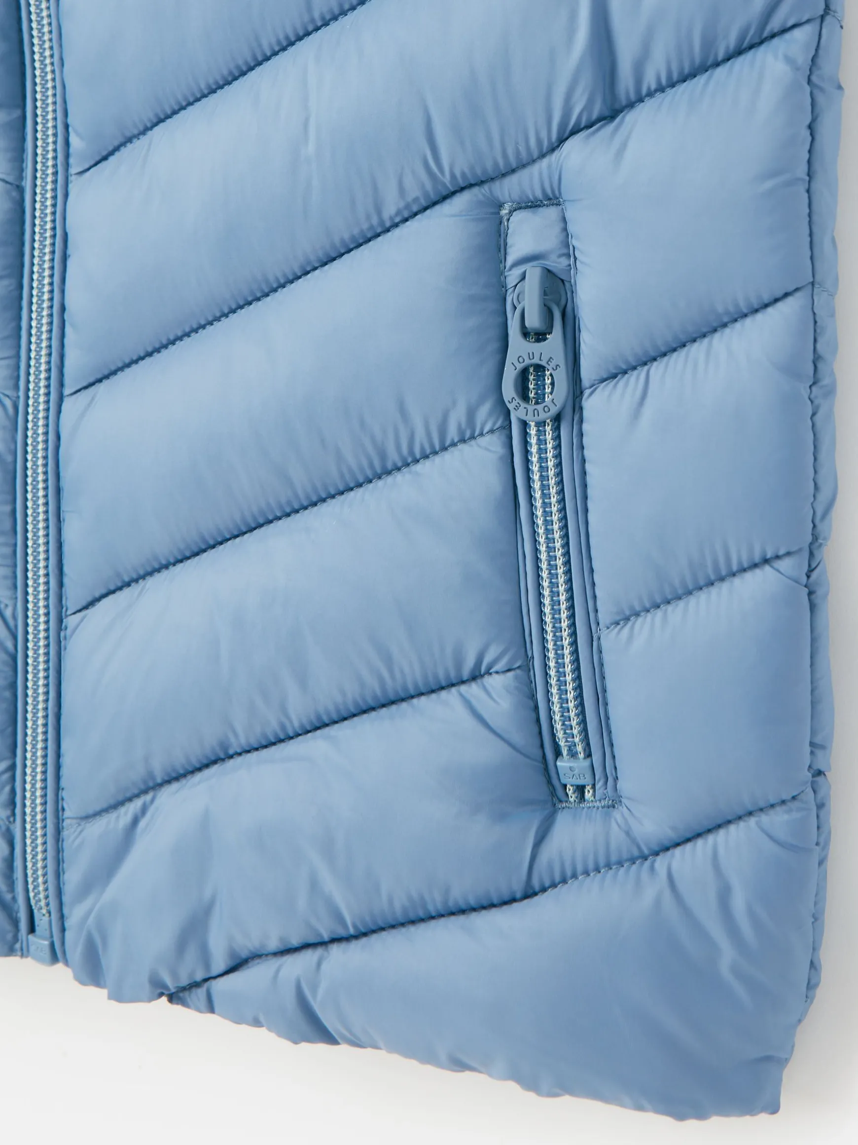 Kids' Crofton Blue Showerproof Quilted Gilet