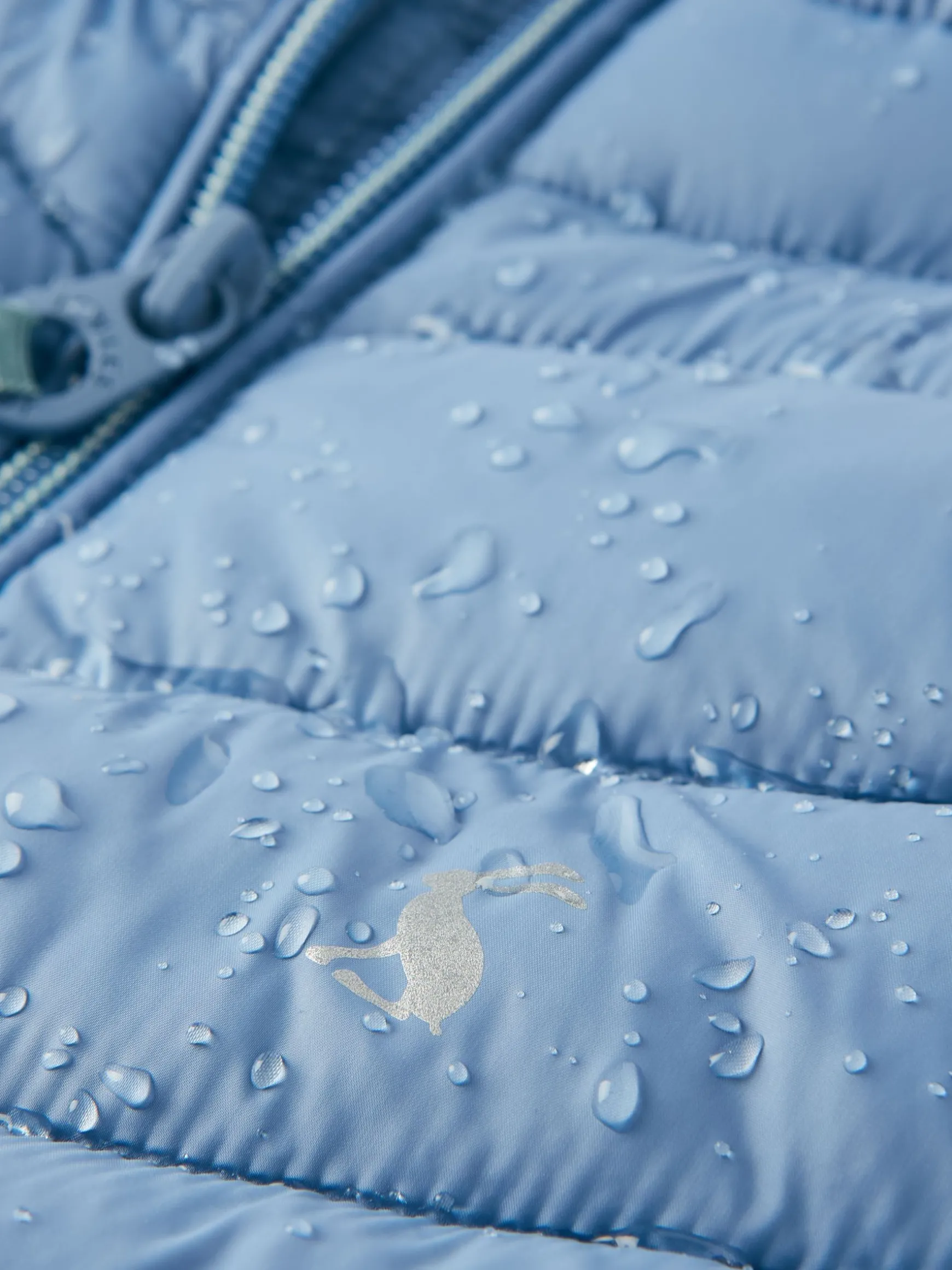 Kids' Crofton Blue Showerproof Quilted Gilet