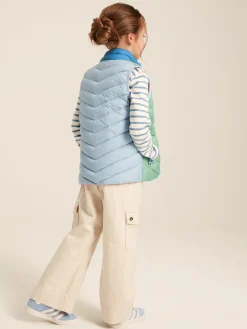 Kids' Crofton Pink Hotchpotch Showerproof Quilted Gilet