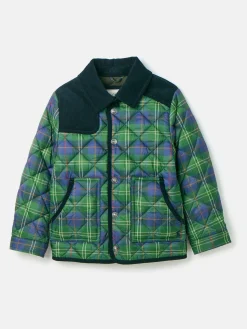 Kids' Freddie Green Check Quilted Checked Jacket