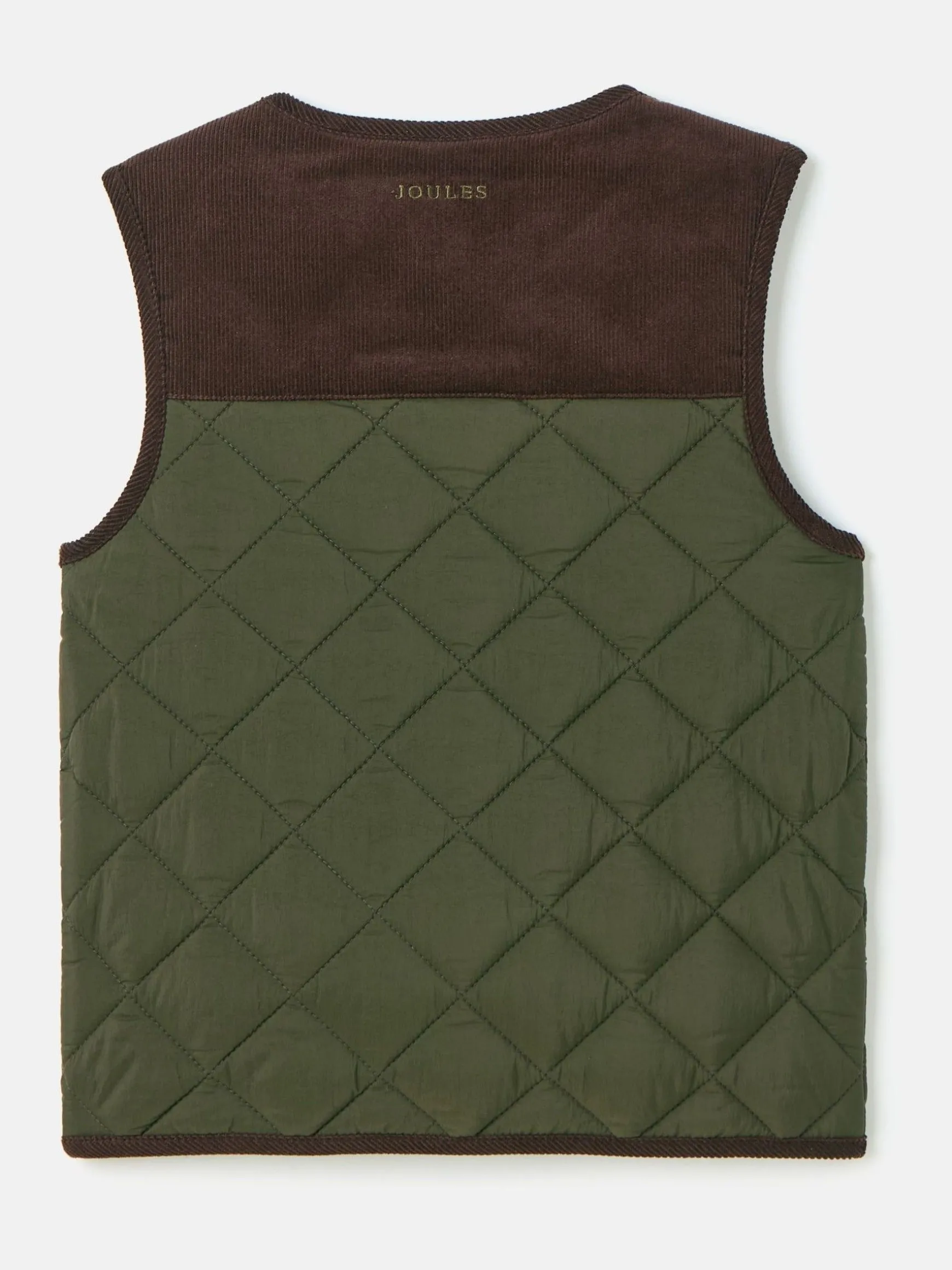 Kids' Gibson Khaki Green Quilted Gilet