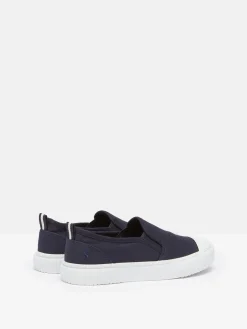 Kids' Peasy Blue Slip On Plimsolls