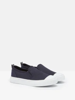 Kids' Peasy Blue Slip On Plimsolls