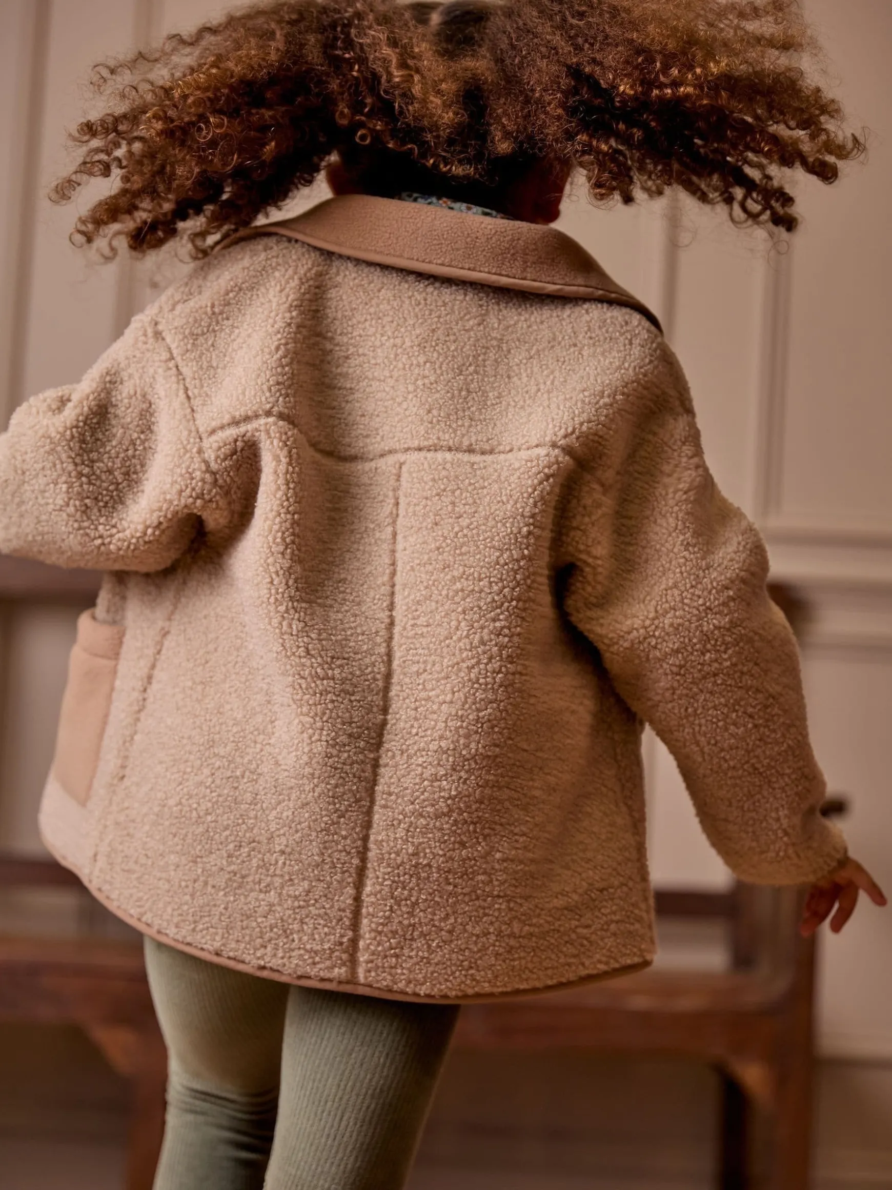 Kids' Sadie Natural Borg Fleece Jacket