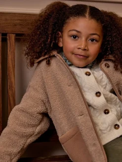 Kids' Sadie Natural Borg Fleece Jacket