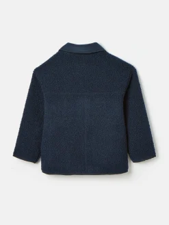 Kids' Sadie Navy Blue Borg Fleece Jacket