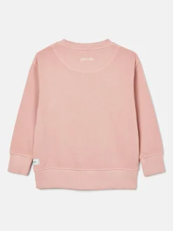 Kids' Sundaze Pink Crew Neck Slogan Sweatshirt