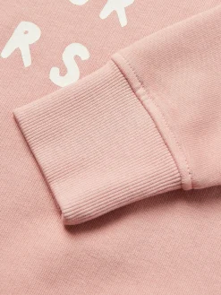 Kids' Sundaze Pink Crew Neck Slogan Sweatshirt