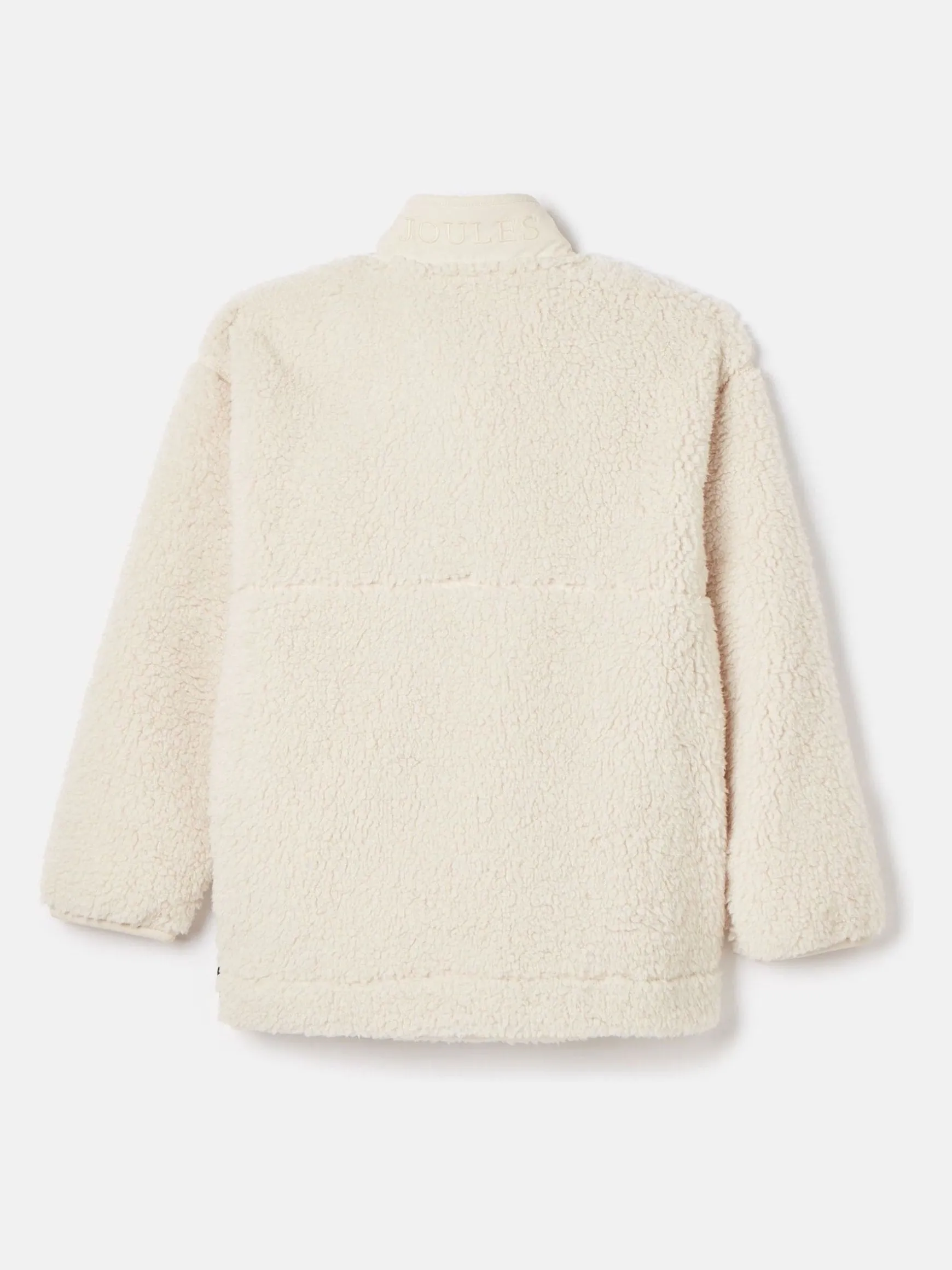 Kids' Tilly Cream Half Zip Borg Fleece