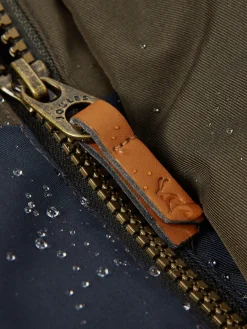 Kids' Ultimate Khaki Green Waterproof Coat with Quilted Lining