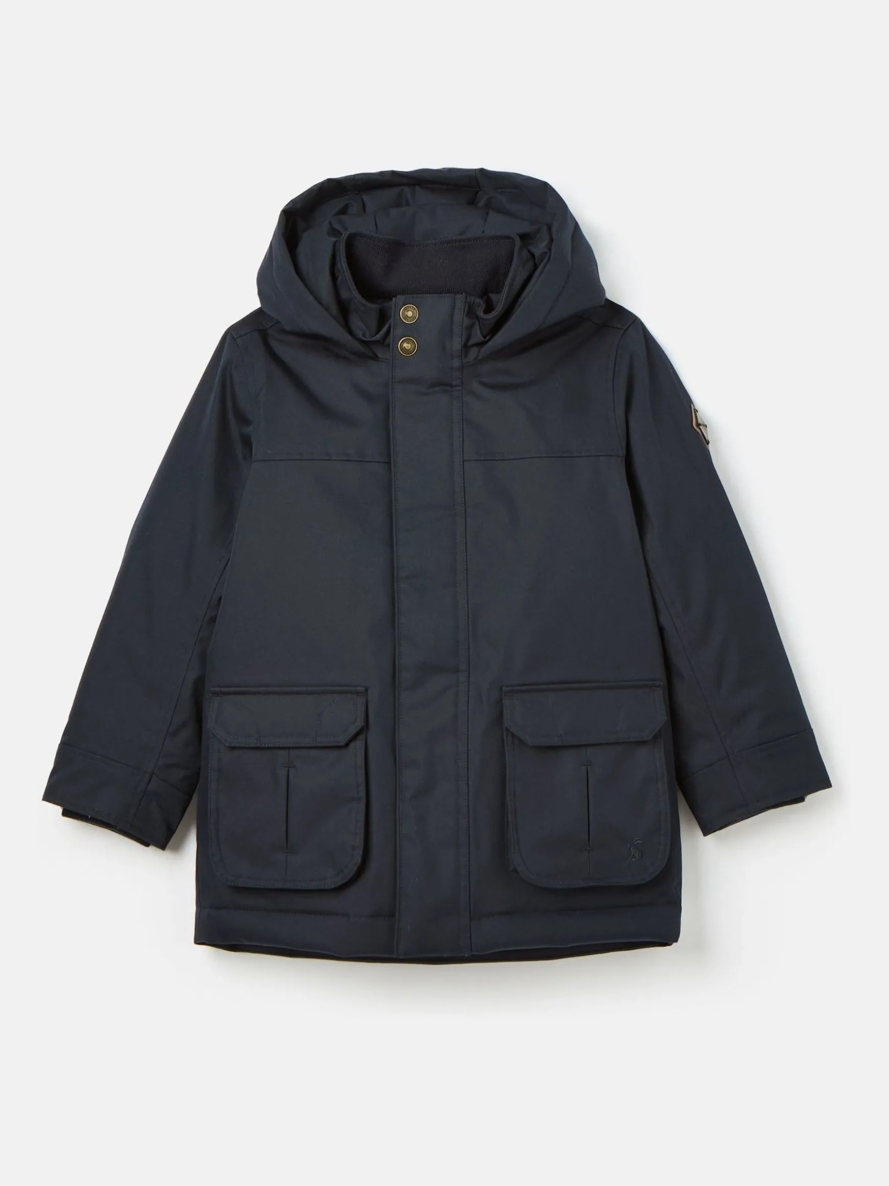 Kids' Ultimate Navy Blue Waterproof Coat with Quilted Lining