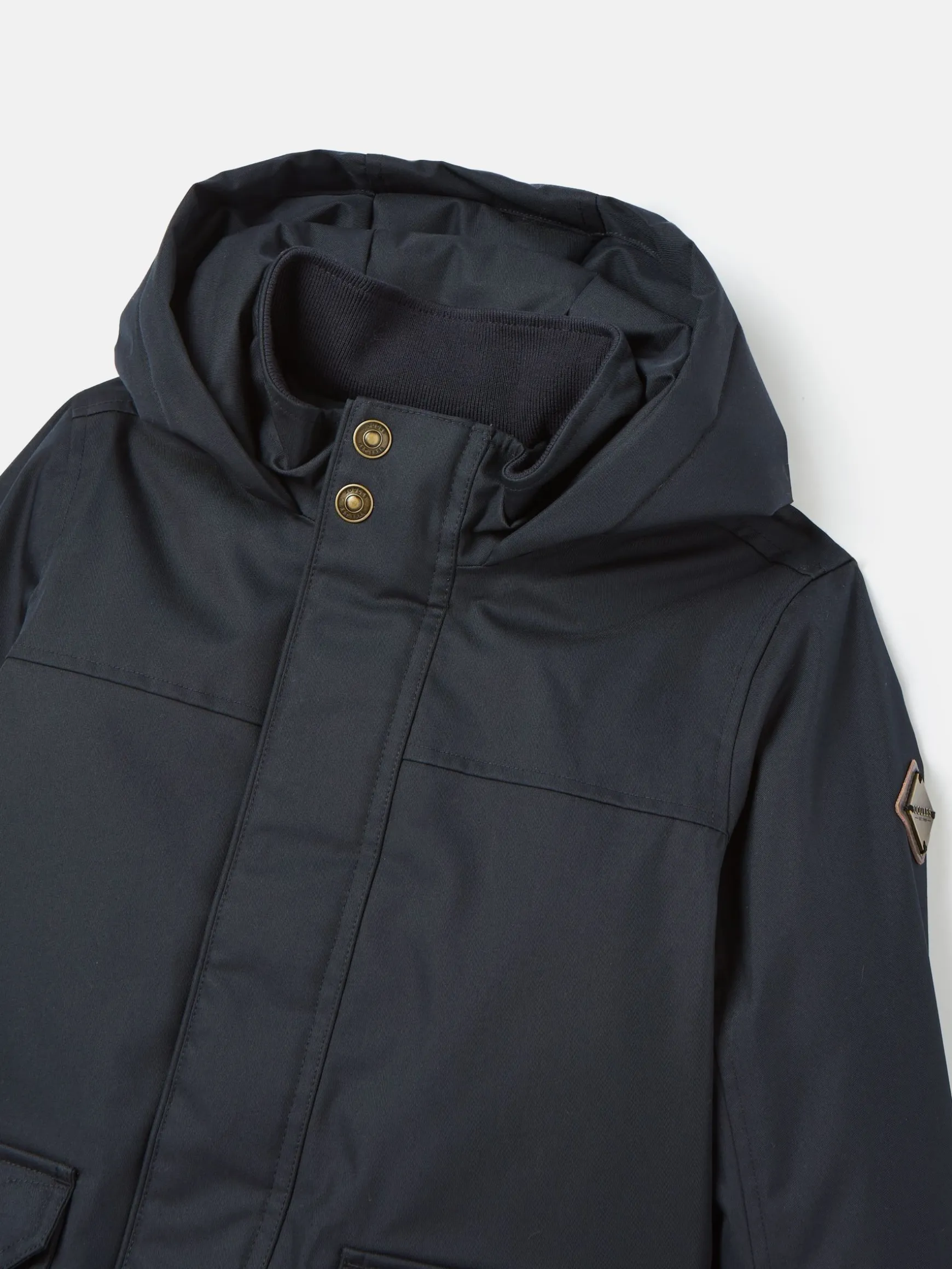 Kids' Ultimate Navy Blue Waterproof Coat with Quilted Lining