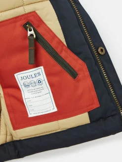 Kids' Ultimate Navy Blue Waterproof Coat with Quilted Lining