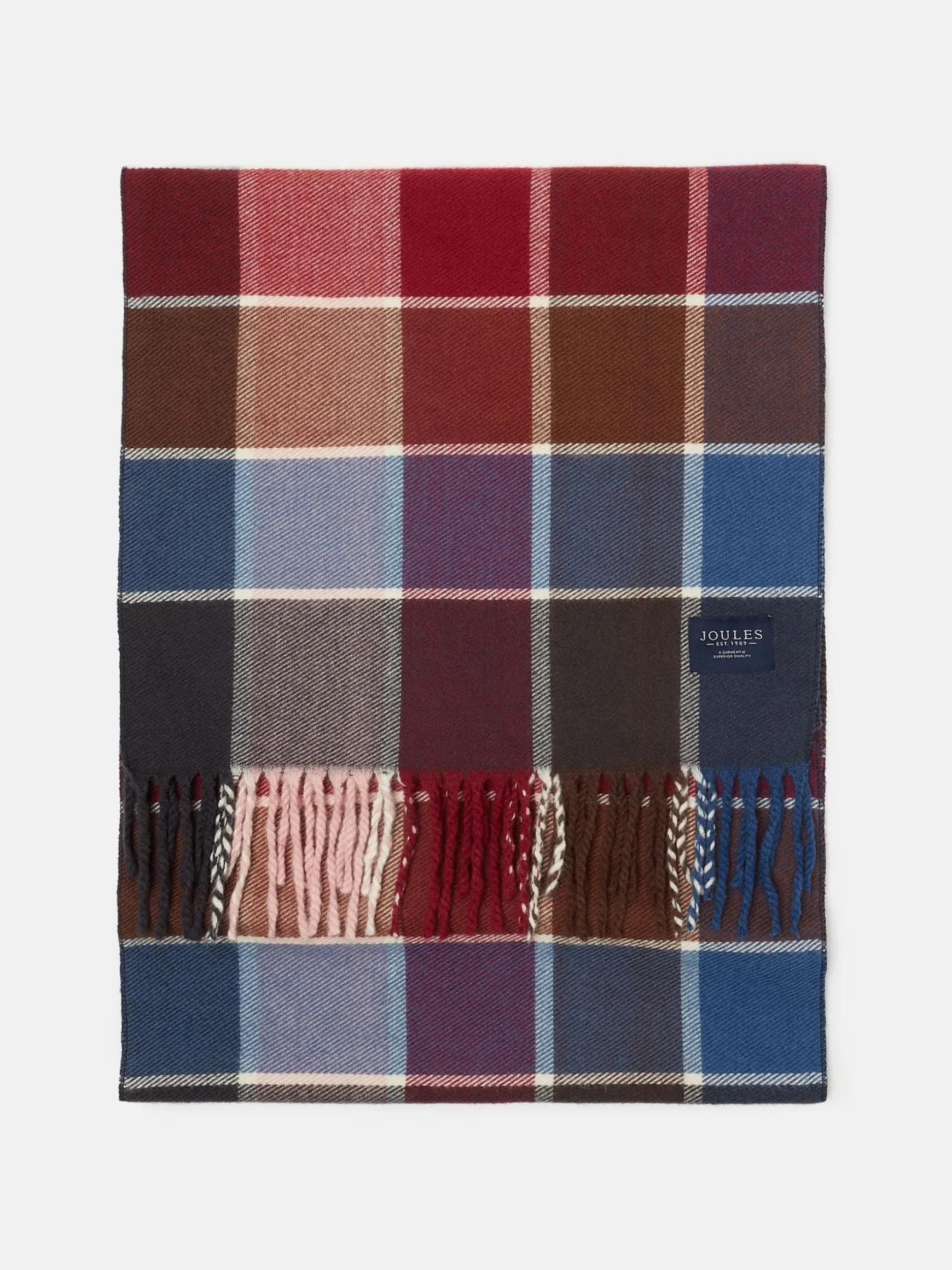 Langtree Berry & Navy Scarf