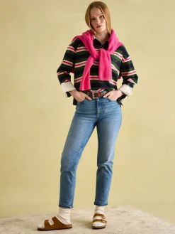 Lara Green/Pink Boxy Fit Rugby Shirt