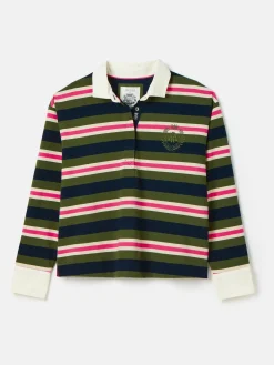 Lara Green/Pink Boxy Fit Rugby Shirt