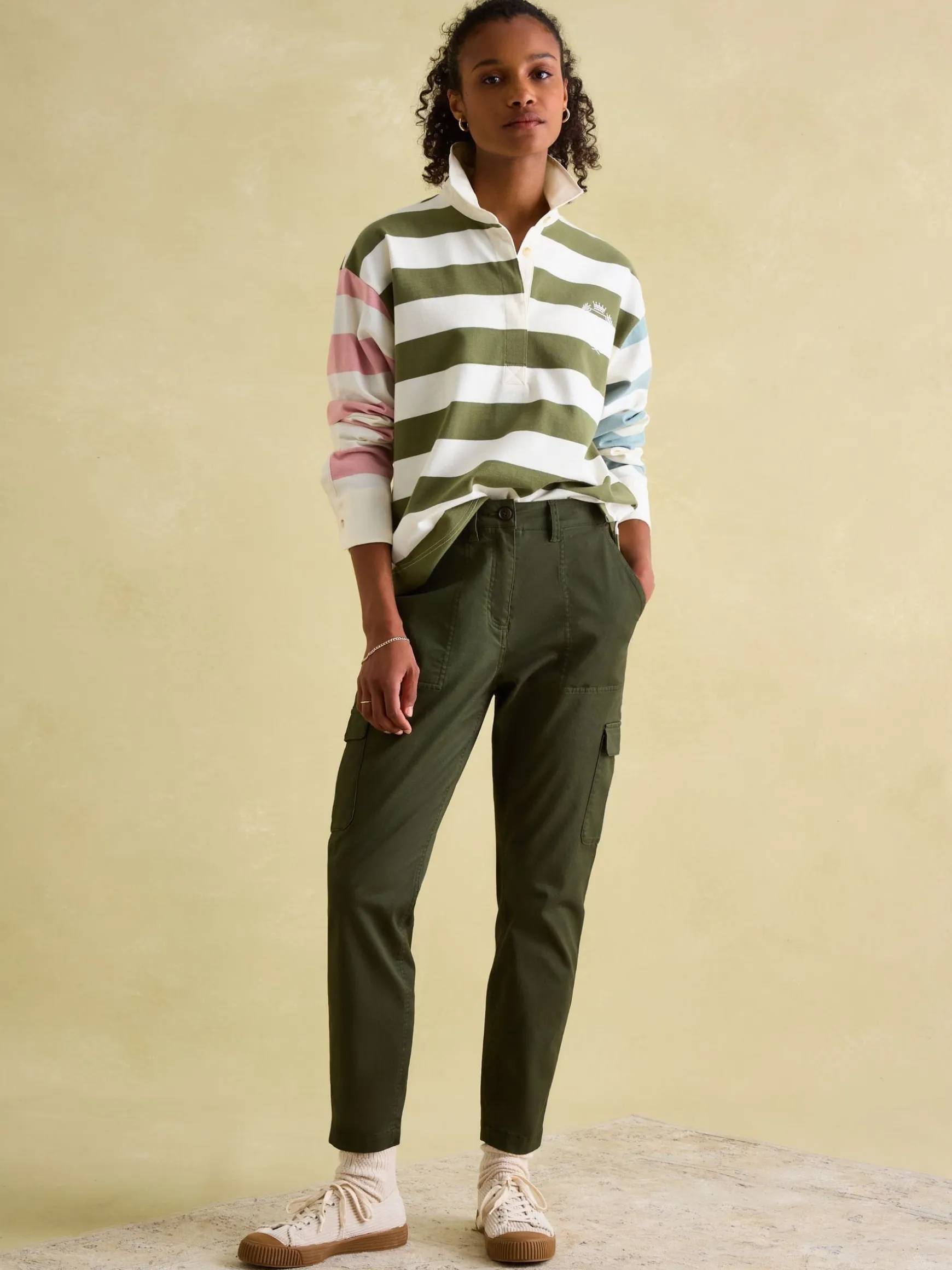 Lara Multi Boxy Fit Rugby Shirt