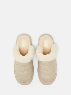 Lazydays Oatmeal Fleece Lined Slippers