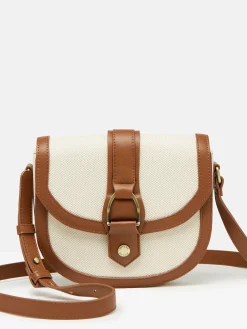 Ludlow Tan Canvas Cross Body Bag
