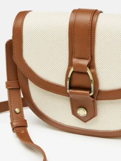 Ludlow Tan Canvas Cross Body Bag