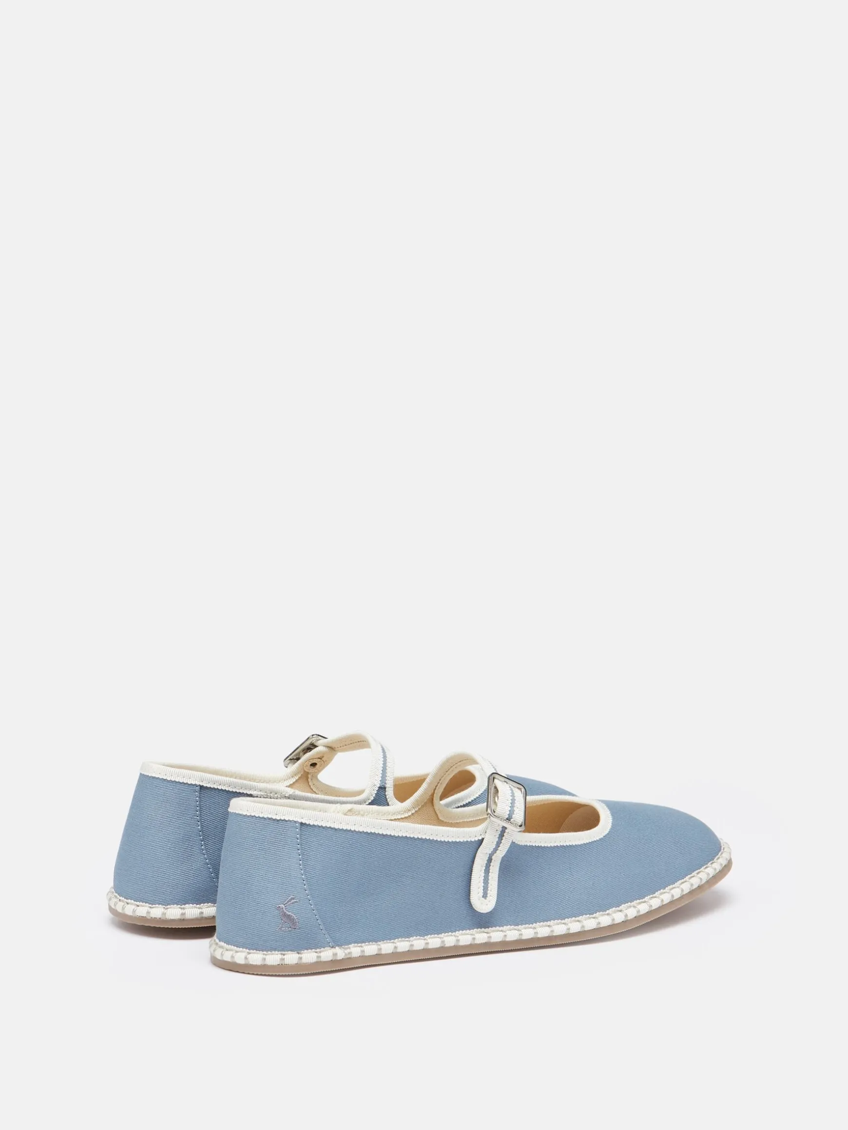 Maddison Light Blue Canvas Mary Jane Shoes