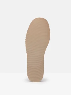 Maddison Neutral Canvas Mary Jane Shoes