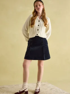 Maize Navy Skirt