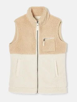 Mallory Cream Fleece Gilet