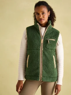 Mallory Green Fleece Gilet