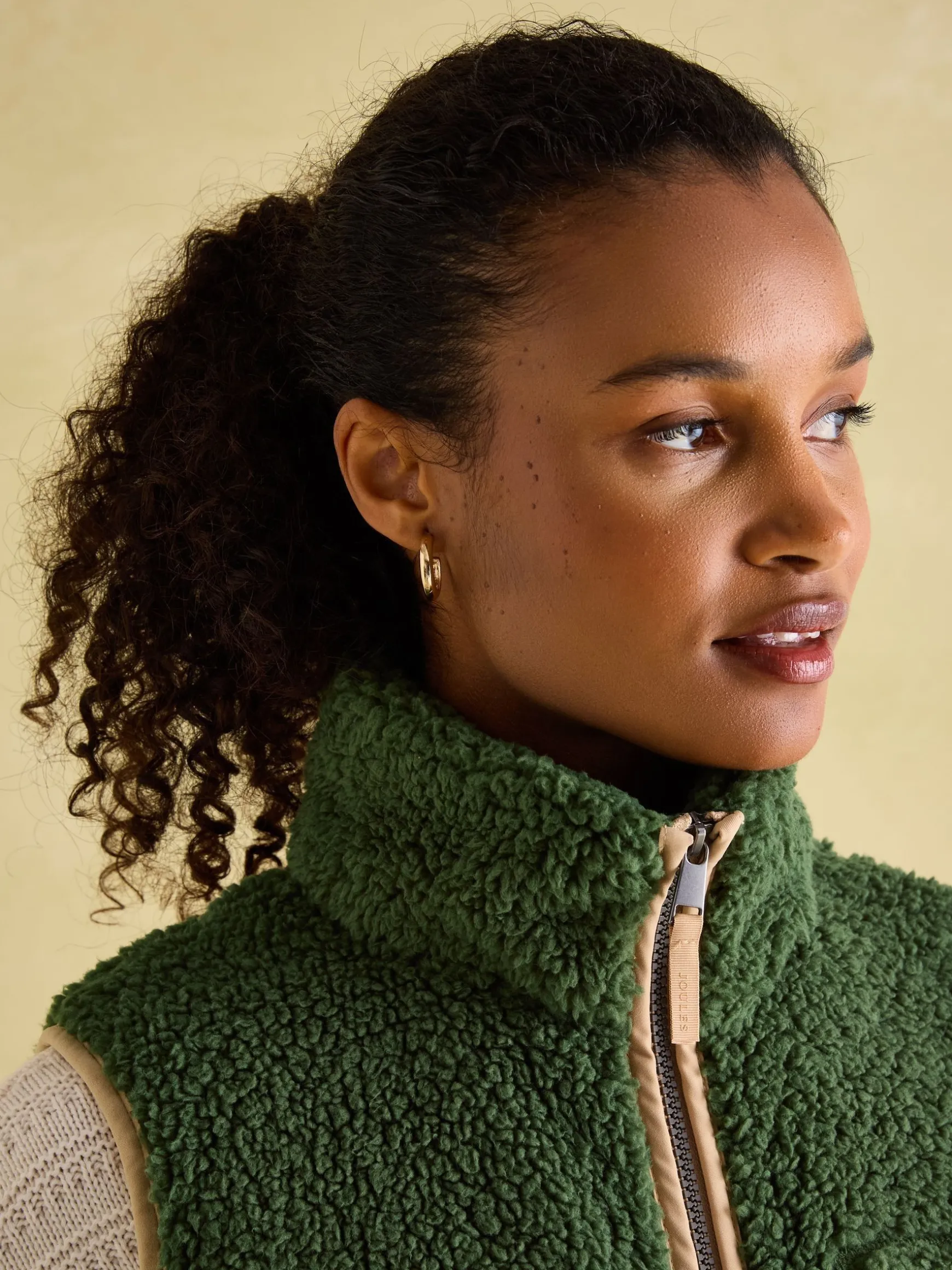 Mallory Green Fleece Gilet