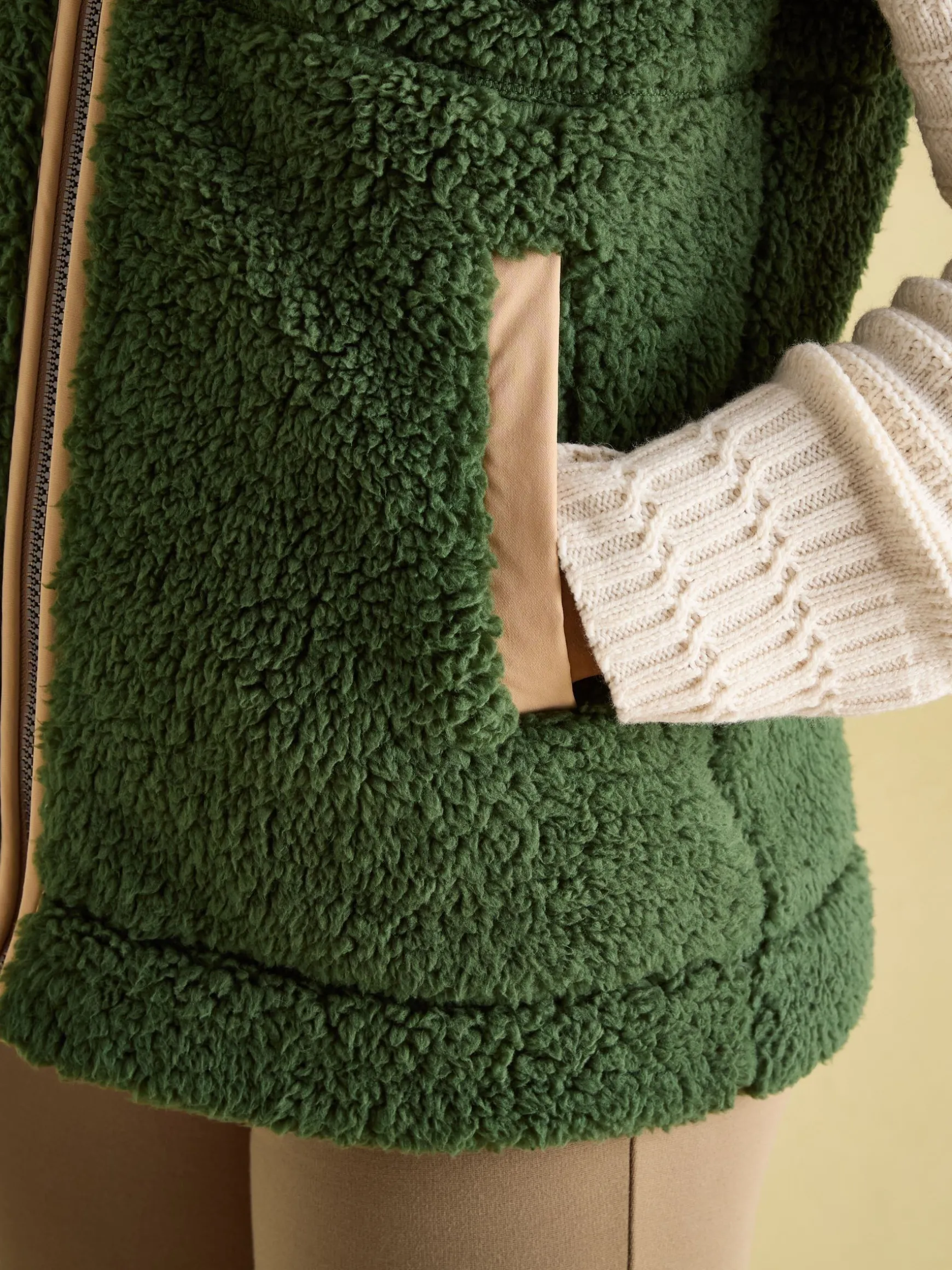 Mallory Green Fleece Gilet