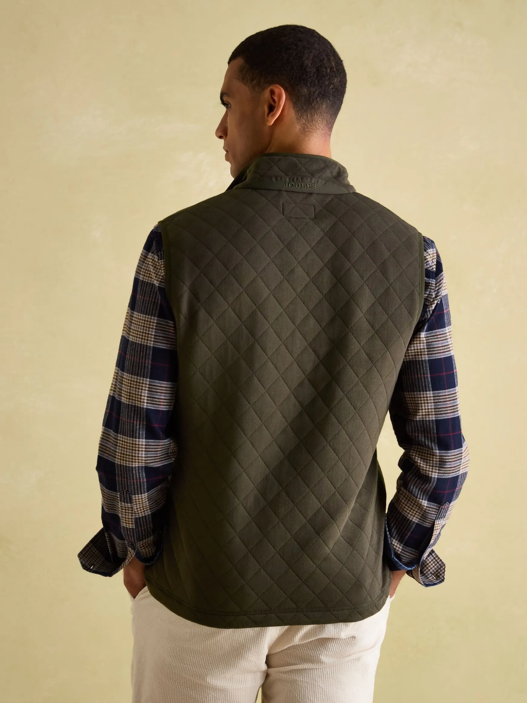 Malton Green Quilted Jersey Gilet