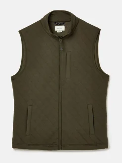 Malton Green Quilted Jersey Gilet
