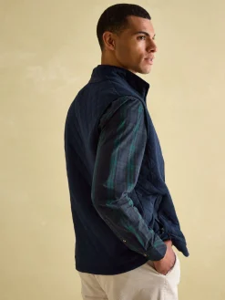 Malton Navy Quilted Jersey Gilet