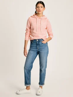 Marlston Red Stripe Slim Fit Hoodie