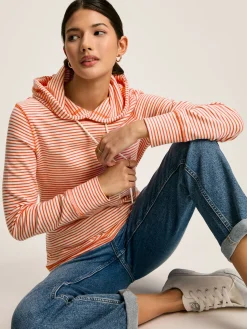 Marlston Red Stripe Slim Fit Hoodie