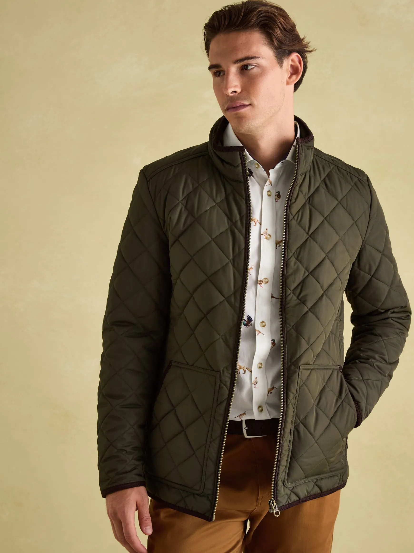 Maynard Green Diamond Quilted Jacket