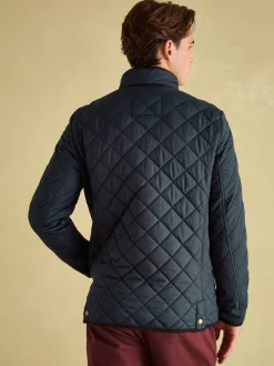Maynard Navy Blue Diamond Quilted Jacket