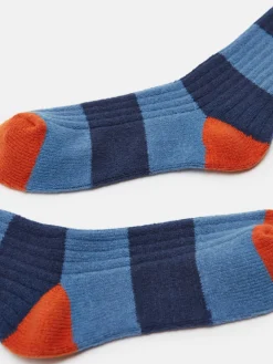 Men's Gibson Blue/Navy Cosy Striped Socks